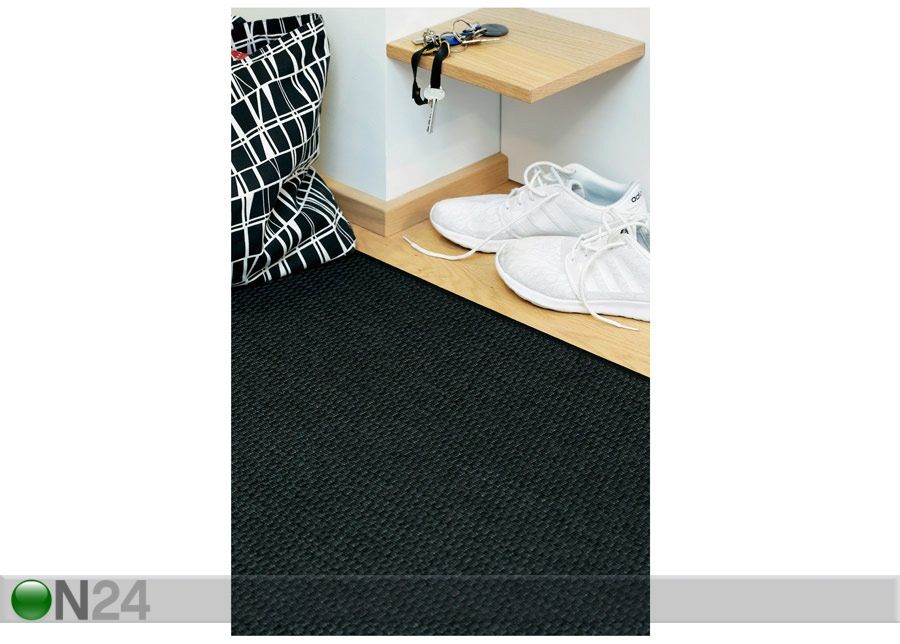Narma sileäsidosmatto Bono black 80x150 cm kuvasuurennos