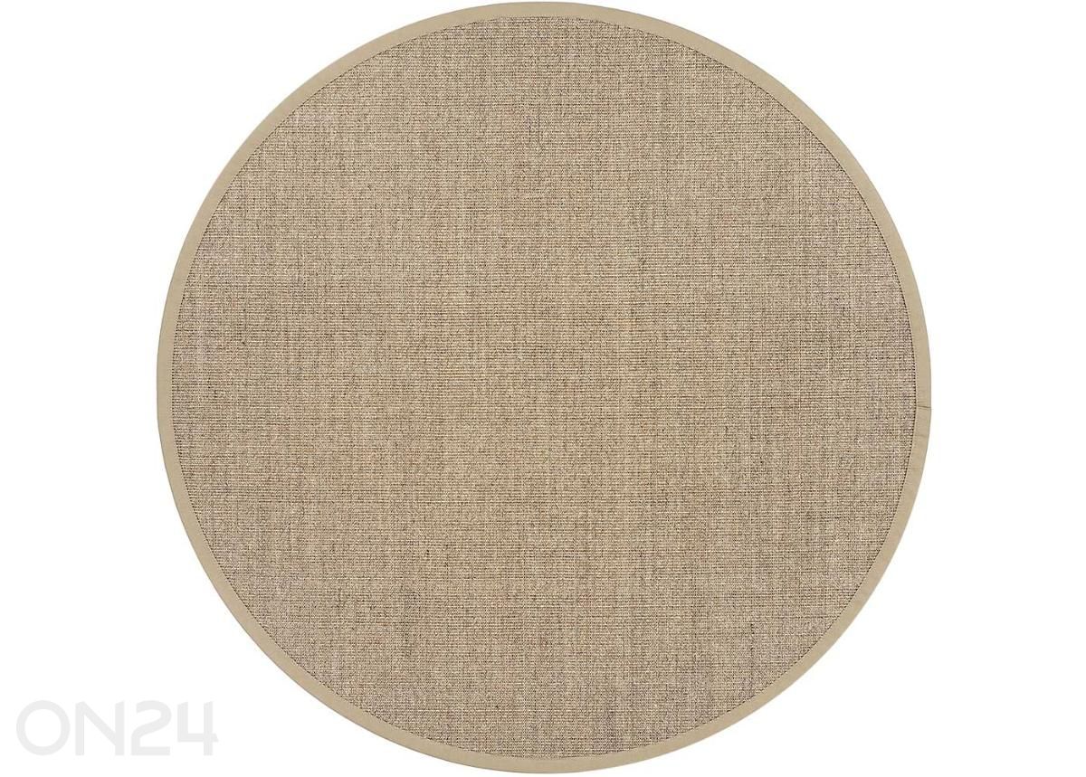 Narma sisalmatto Livos™ beige pyöreä Ø 200 cm kuvasuurennos