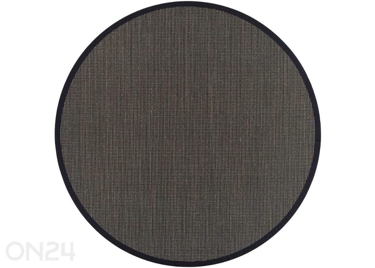 Narma sisalmatto Livos™ black/brown pyöreä Ø 200 cm kuvasuurennos
