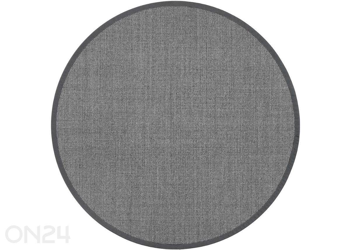 Narma sisalmatto Livos™ harmaa pyöreä Ø 200 cm kuvasuurennos