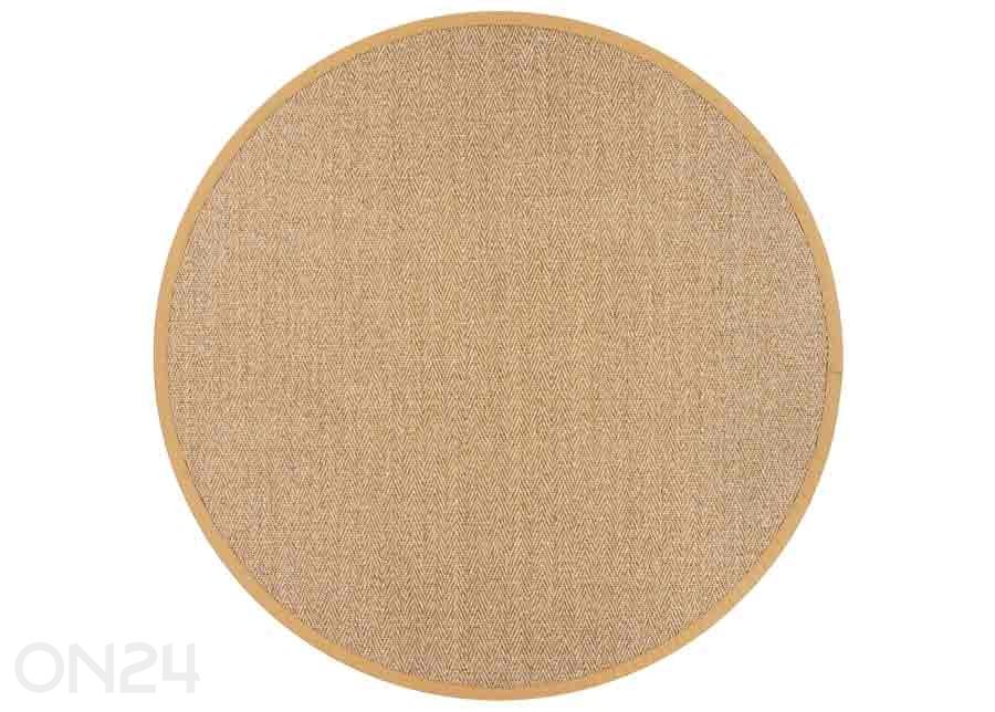 Narma sisalmatto Tuna™ kulta pyöreä Ø 200 cm kuvasuurennos