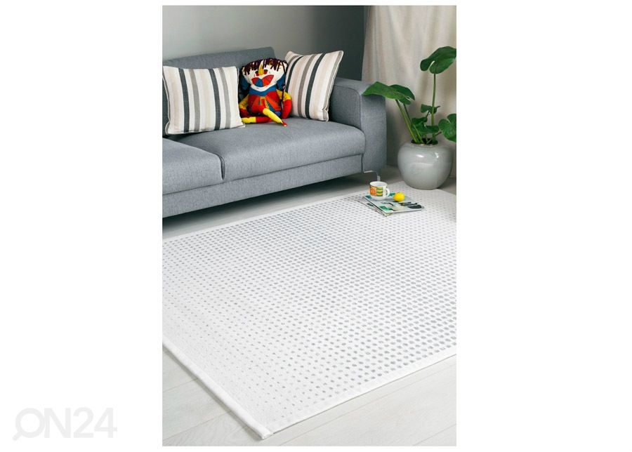 Narma smartWeave® matto Helme white 80x250 cm kuvasuurennos