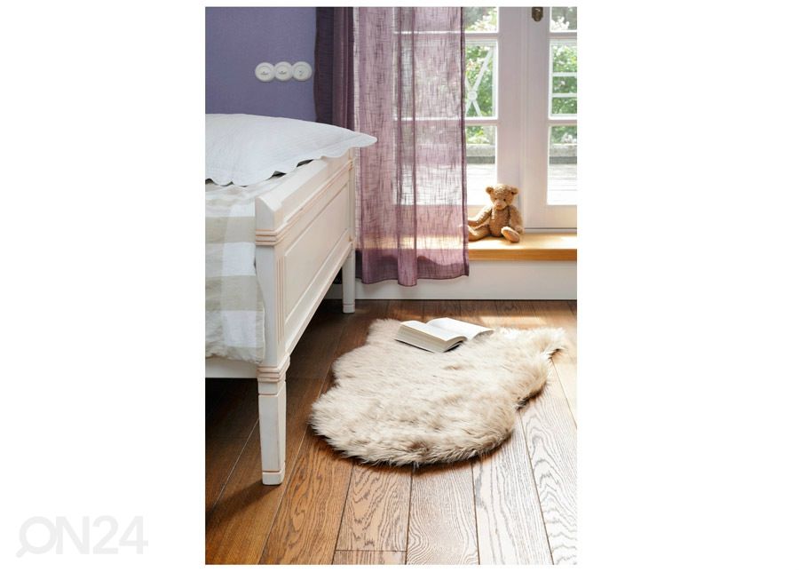 Narma Vegan Fur plyysimatto Dolly linen 60x90 cm kuvasuurennos