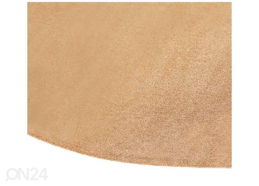 Narma velour matto Eden camel pyöreä Ø 200 cm kuvasuurennos