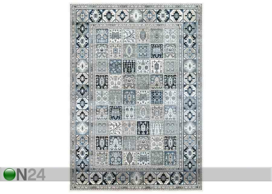 Narma viskoosimatto Zahra sand-blue 120x170 cm kuvasuurennos