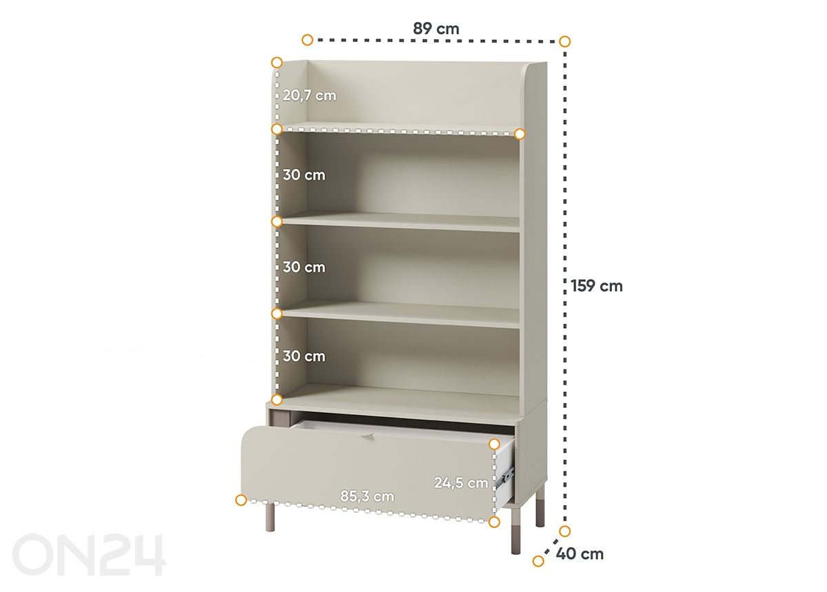 Naulakko Harmony kuvasuurennos mitat