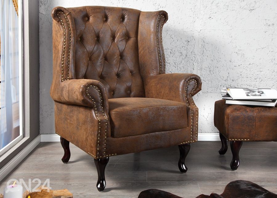 Nojatuoli Chesterfield kuvasuurennos