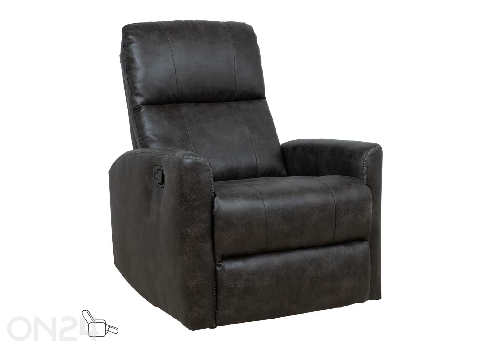Nojatuoli Diego, keinuttava ja kääntyvä, manuaalisella recliner-toiminnolla kuvasuurennos