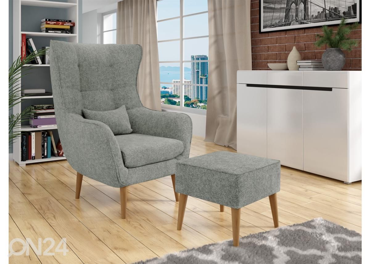 Nojatuoli + rahi kuvasuurennos