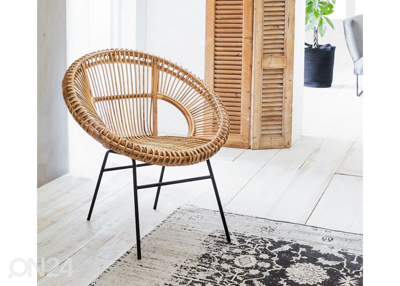 Nojatuoli Rattan kuvasuurennos