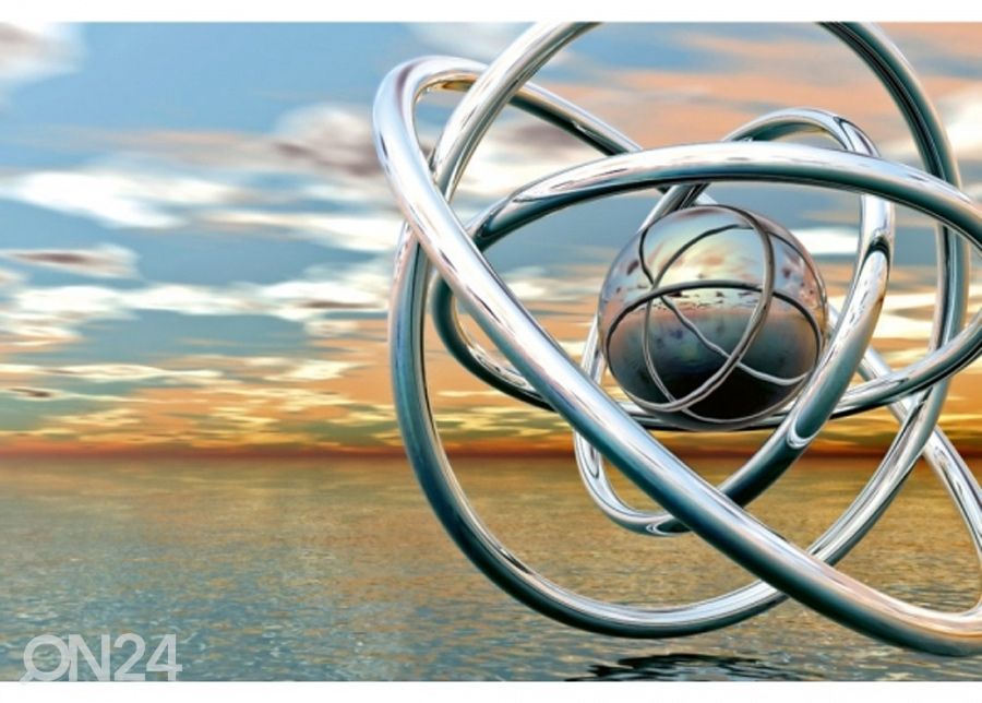 Non-woven kuvatapetti Abstract balls 225x250 cm kuvasuurennos