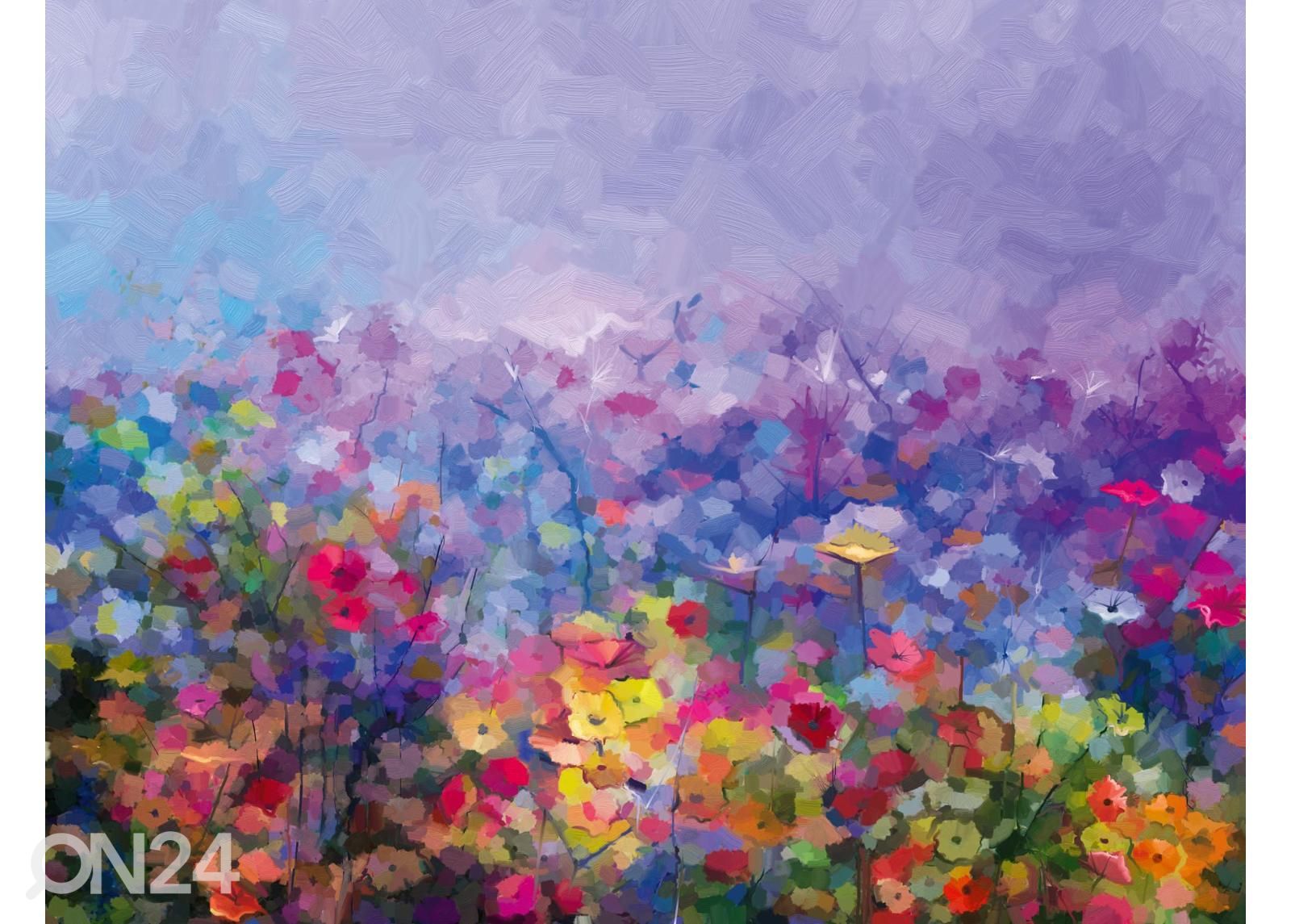 Non-woven kuvatapetti Abstract Colorful Oil Painting kuvasuurennos