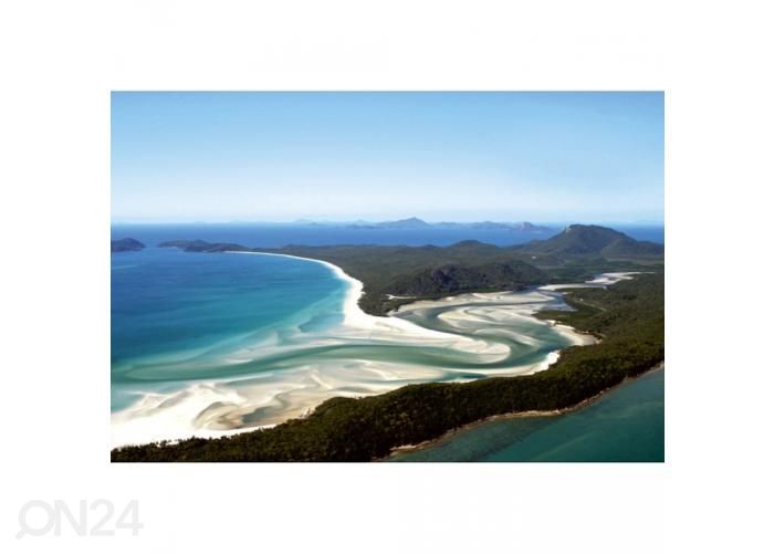 Non-woven kuvatapetti Aerial view of beach 375x250 cm kuvasuurennos