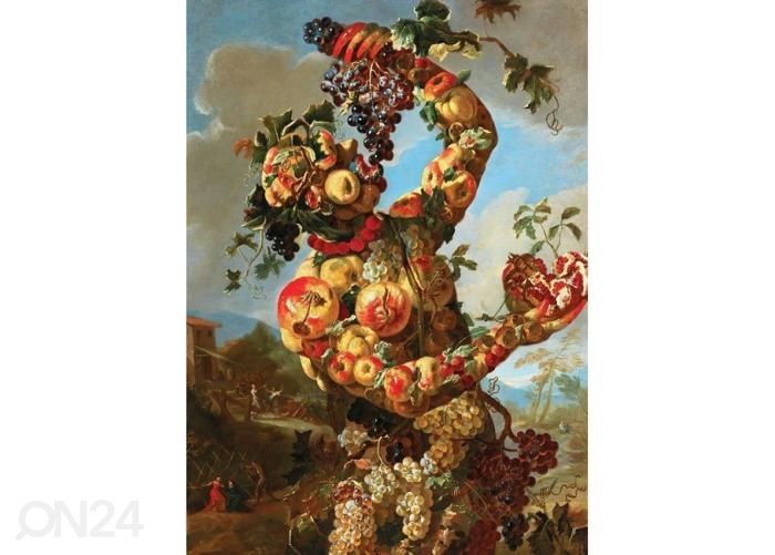 Non-woven kuvatapetti Anthropomorphic Allegory of Autumn by Giovanni Paolo Castelli 184x254 cm kuvasuurennos
