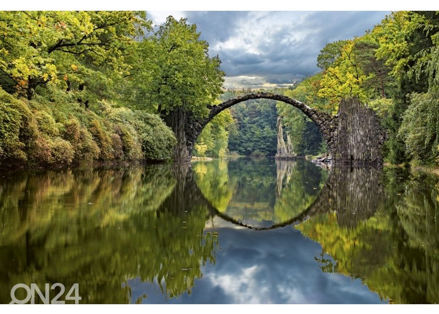 Non-woven kuvatapetti Arch bridge 150x250 cm kuvasuurennos