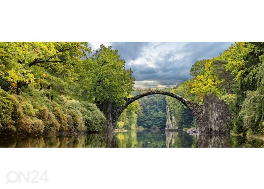Non-woven kuvatapetti Arch bridge 375x150 cm kuvasuurennos