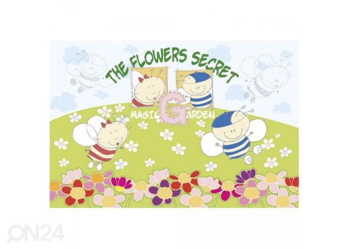 Non-woven kuvatapetti Baby bees 375x250 cm kuvasuurennos