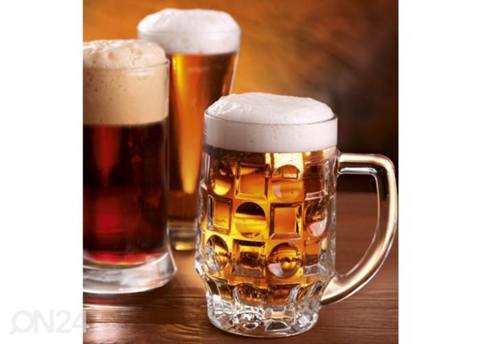 Non-woven kuvatapetti Beer mugs 225x250 cmm kuvasuurennos