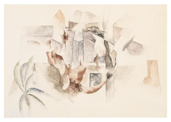 Non-woven kuvatapetti Bermuda Landscape 2 by Charles Demuth 368x254 cm kuvasuurennos