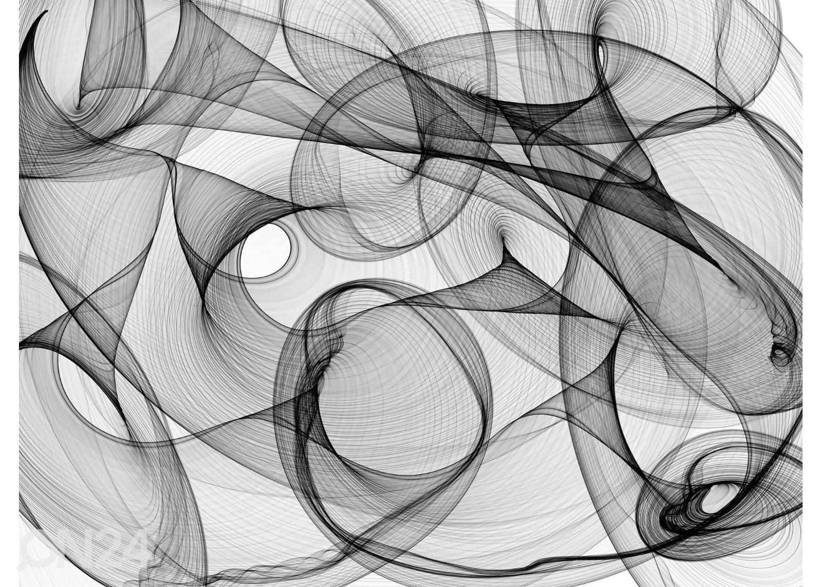 Non-woven kuvatapetti Black And White Pattern Background kuvasuurennos