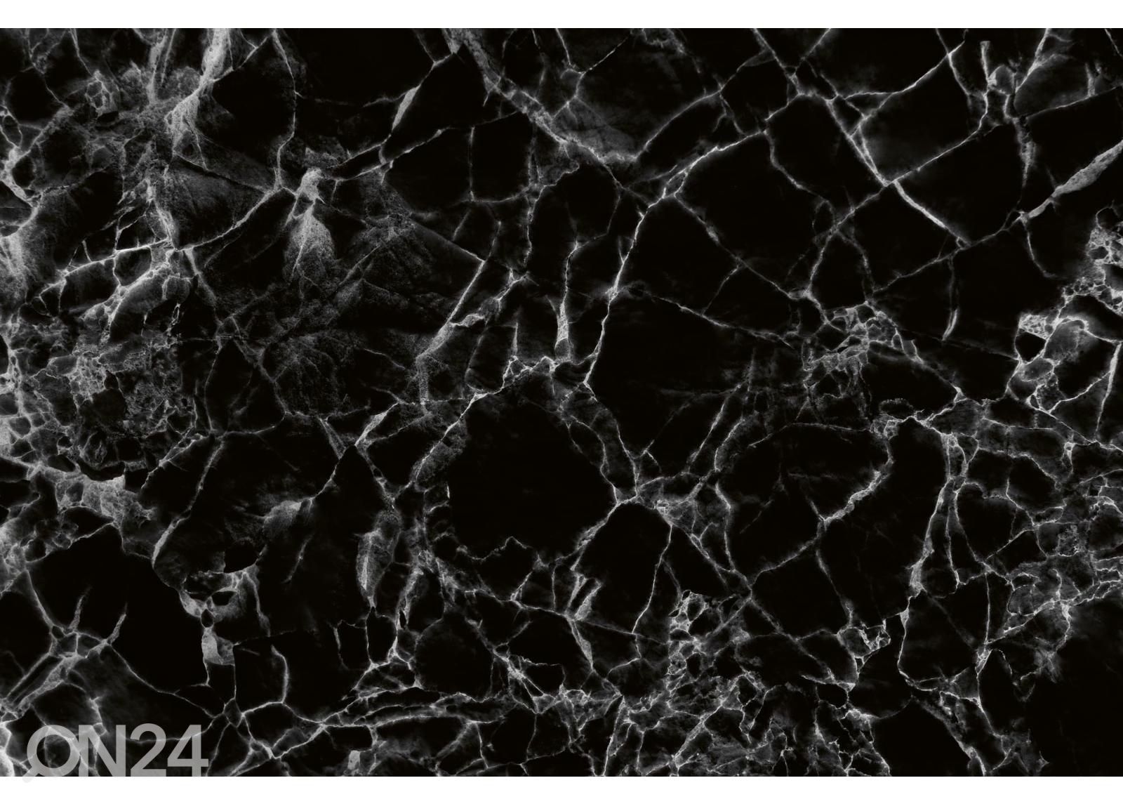Non-woven kuvatapetti Black Marble Decorative Design kuvasuurennos