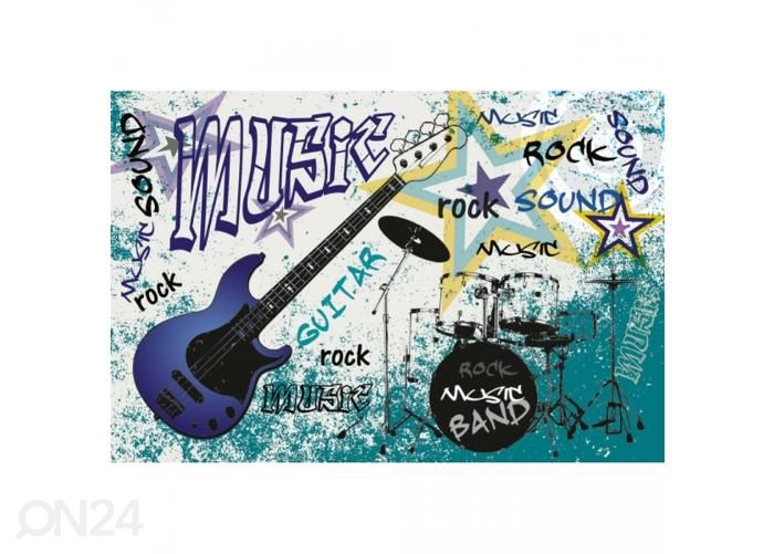 Non-woven kuvatapetti Blue guitar 375x250 cm kuvasuurennos
