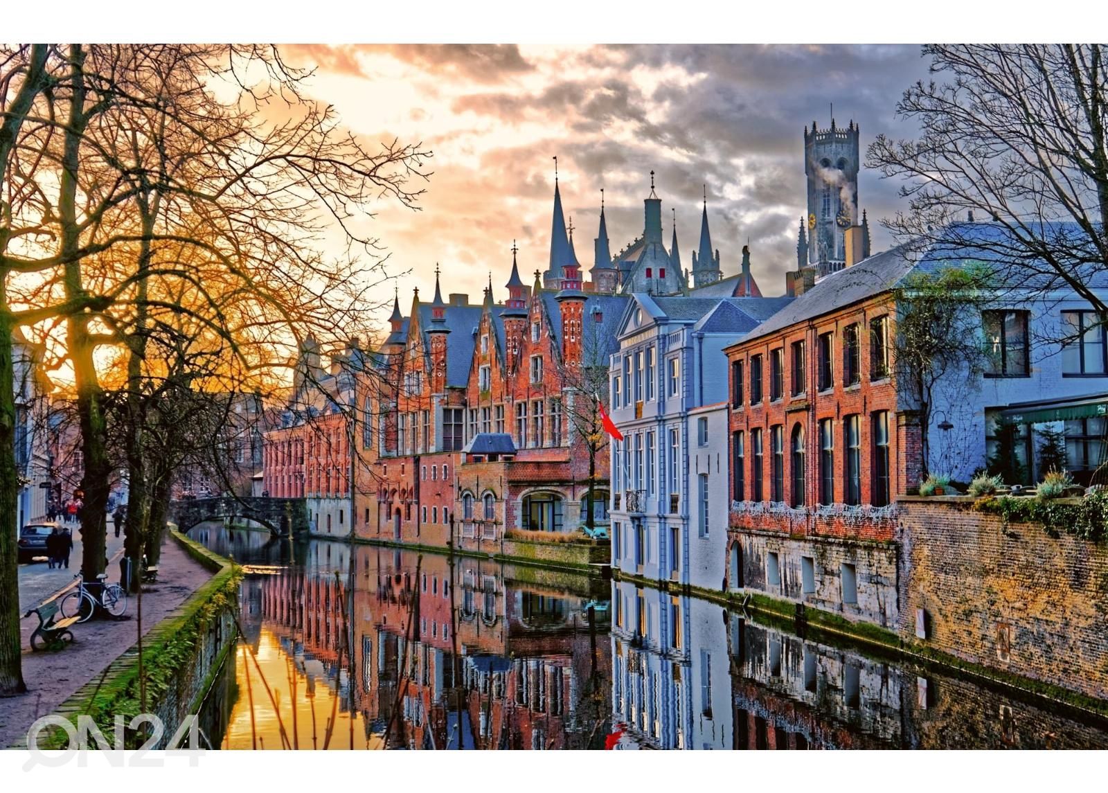 Non-woven kuvatapetti Canals Of Bruges kuvasuurennos