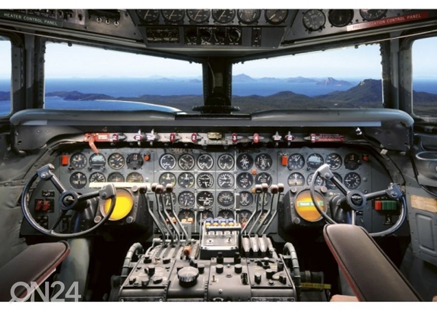 Non-woven kuvatapetti Cockpit view 225x250 cm kuvasuurennos