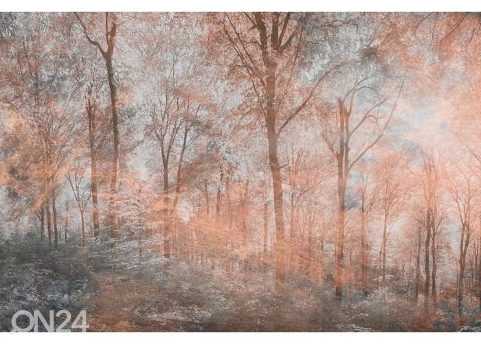 Non-woven kuvatapetti Colorful Forest Abstract 150x250 cm kuvasuurennos