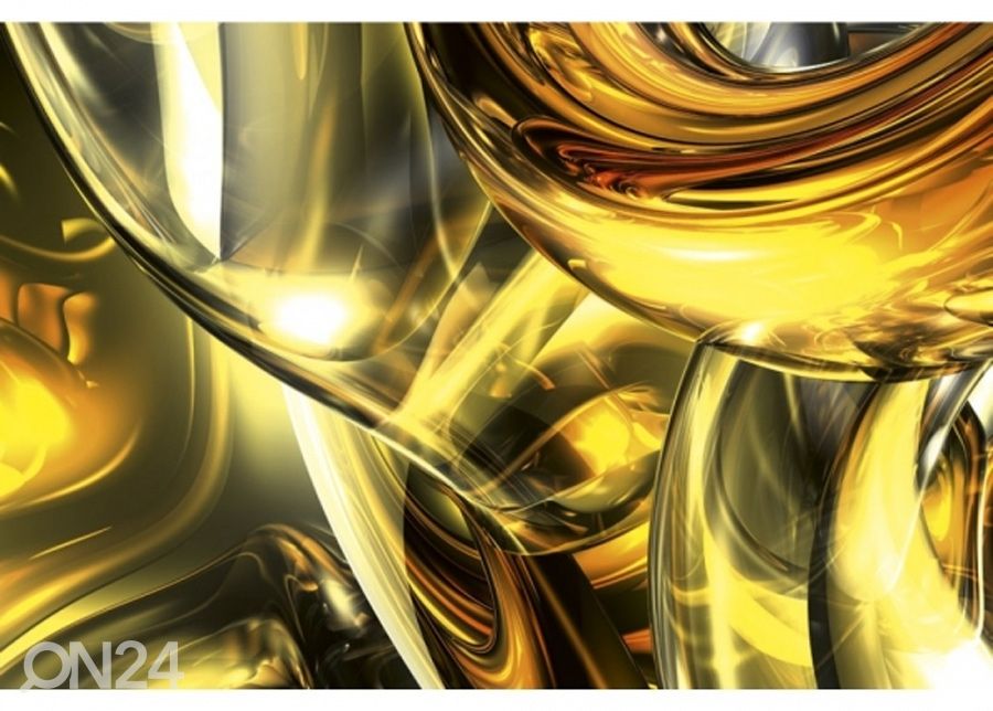 Non-woven kuvatapetti Golden wires 150x250 cm kuvasuurennos