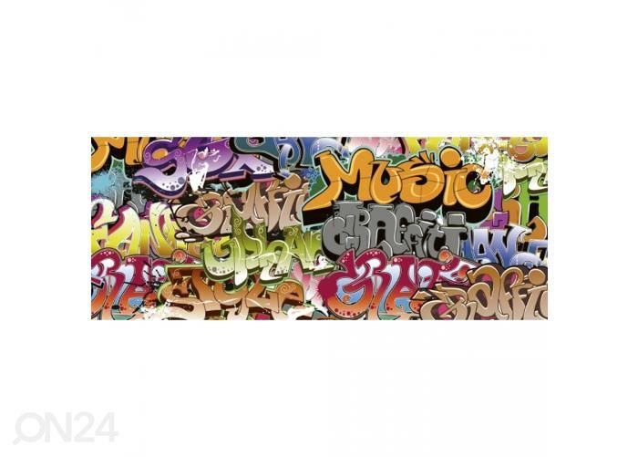 Non-woven kuvatapetti Graffiti art 375x150 cm kuvasuurennos