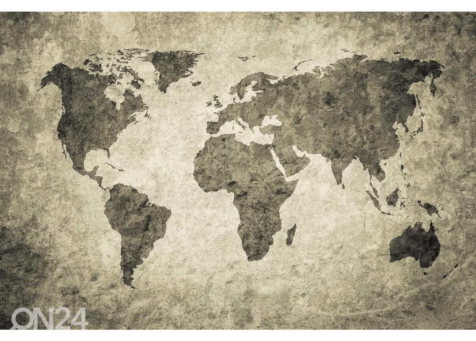 Non-woven kuvatapetti Grunge Map kuvasuurennos