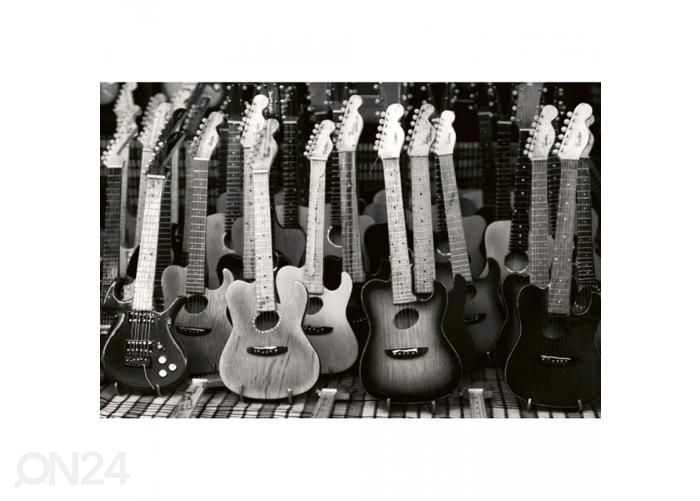 Non-woven kuvatapetti Guitars collection 375x250 cm kuvasuurennos