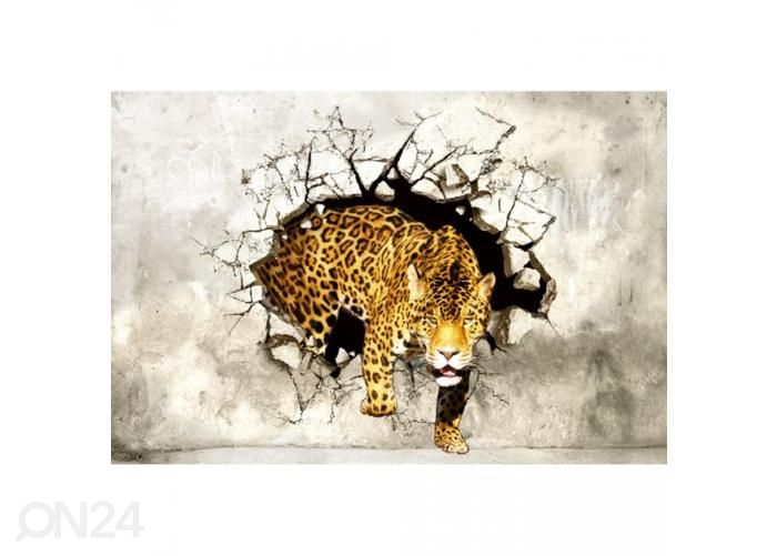 Non-woven kuvatapetti Hunting panther 375x250 cm kuvasuurennos