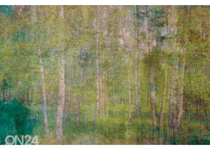 Non-woven kuvatapetti Leaves Abstract 350x250 cm kuvasuurennos