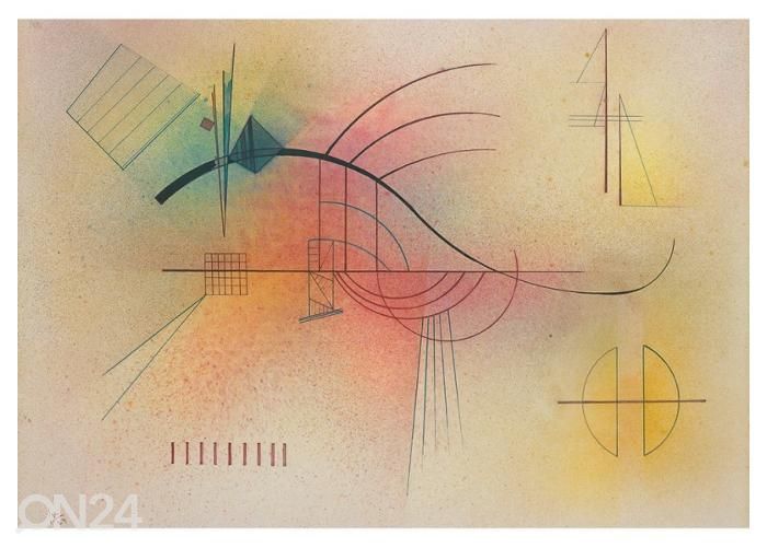 Non-woven kuvatapetti Linie by Wassily Kandinsky 400x260 cm kuvasuurennos