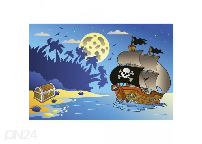 Non-woven kuvatapetti Pirate ship 375x250 cm kuvasuurennos