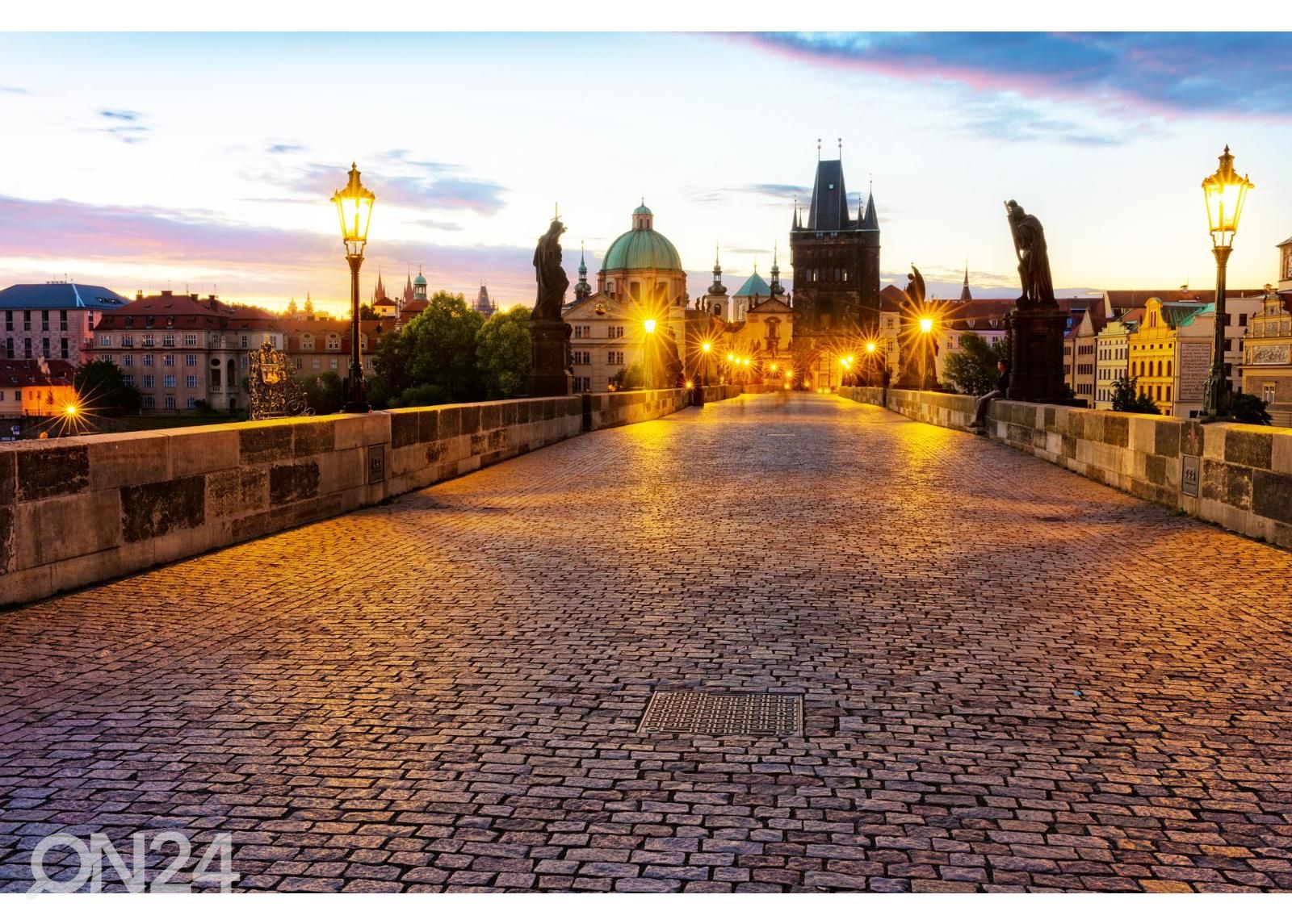 Non-woven kuvatapetti Prague Bridge kuvasuurennos