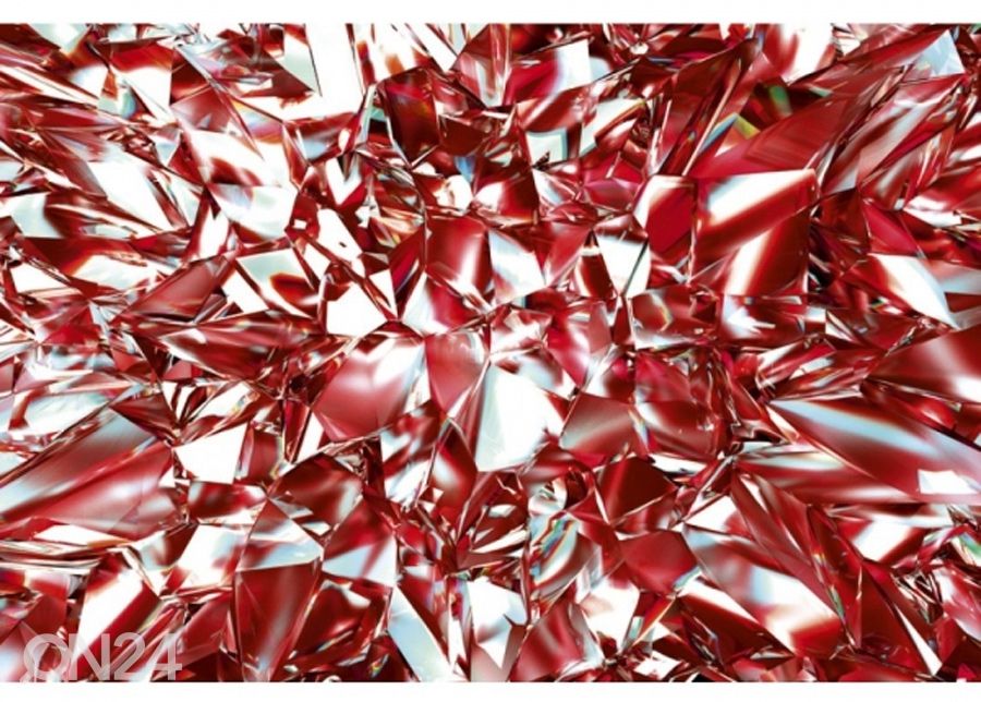Non-woven kuvatapetti Red crystal 150x250 cm kuvasuurennos