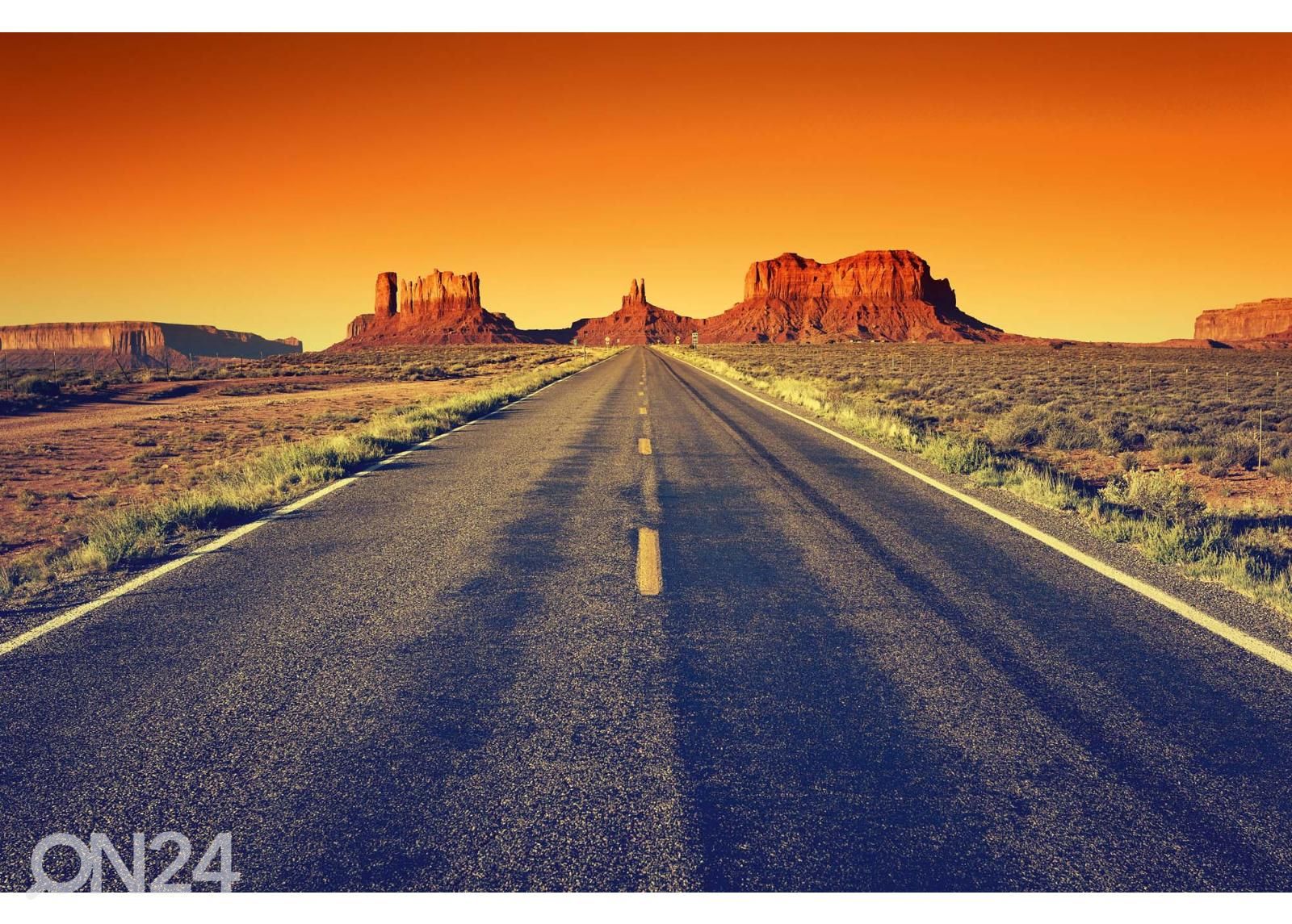 Non-woven kuvatapetti Road To Monument Valley kuvasuurennos