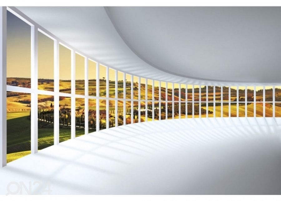 Non-woven kuvatapetti Rounded hall 225x250 cm kuvasuurennos