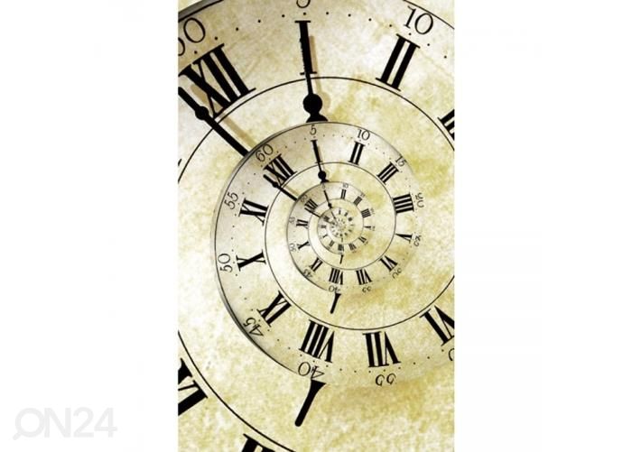 Non-woven kuvatapetti Spiral clock 150x250 cm kuvasuurennos
