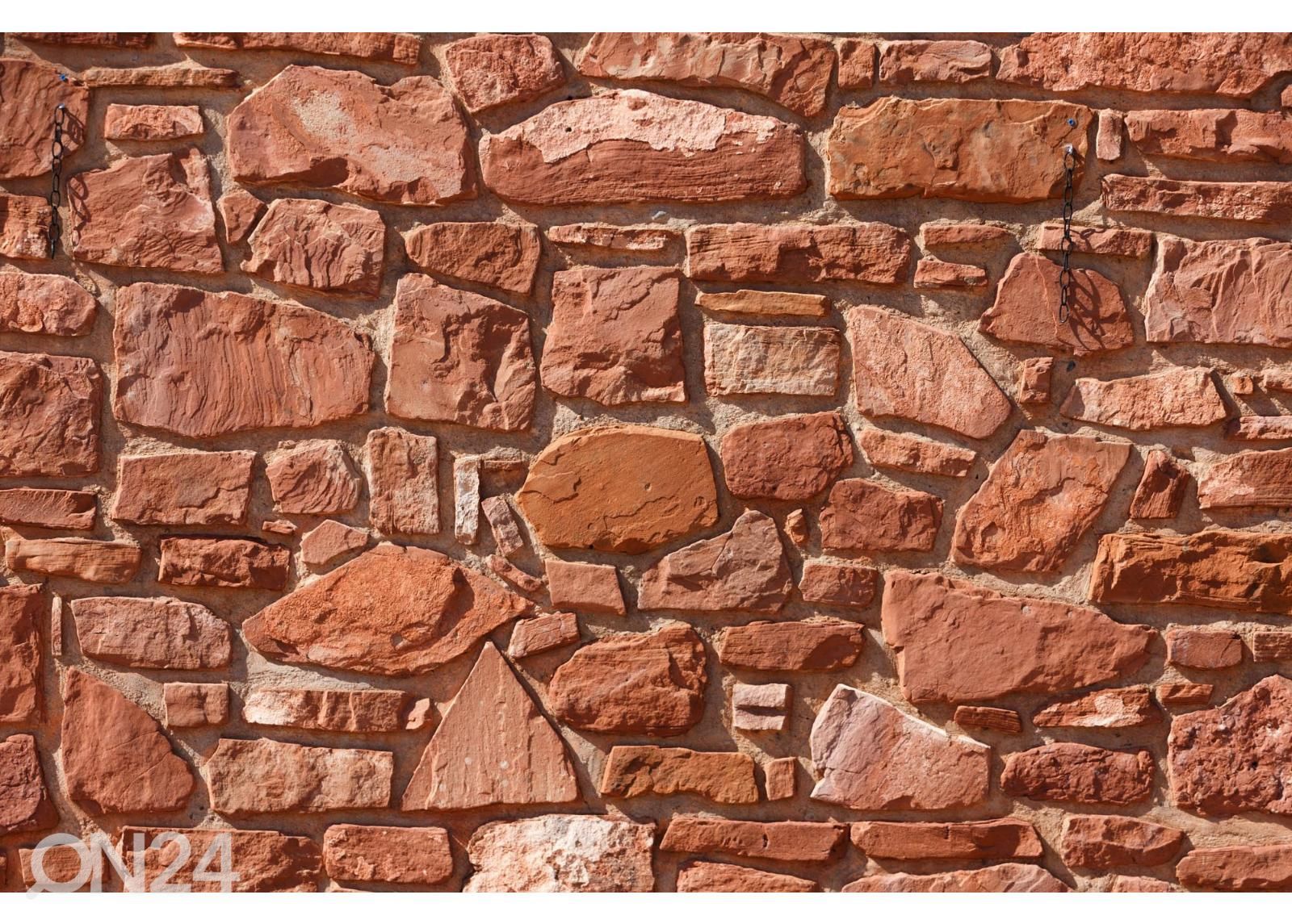 Non-woven kuvatapetti Stone Wall Texture Pattern kuvasuurennos
