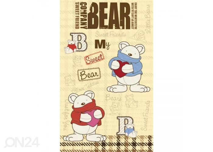 Non-woven kuvatapetti Teddy bear 150x250 cm kuvasuurennos