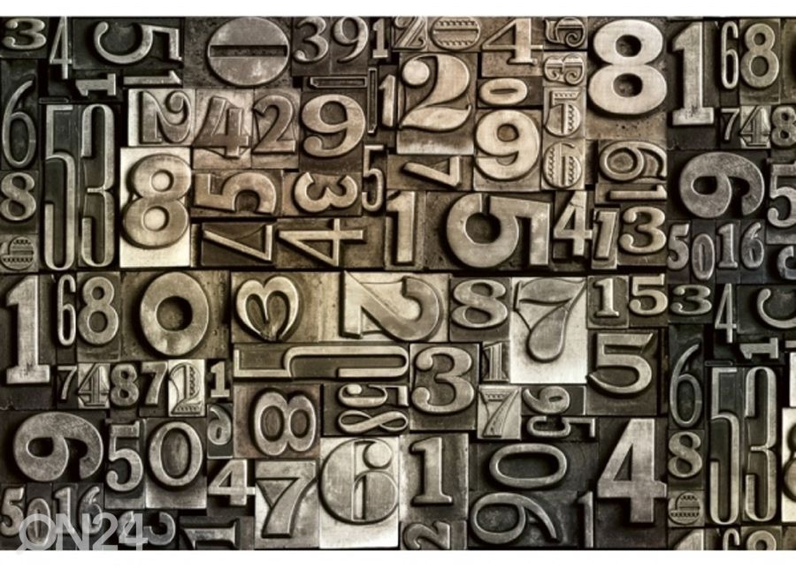 Non-woven kuvatapetti Typeset 225x250 cm kuvasuurennos