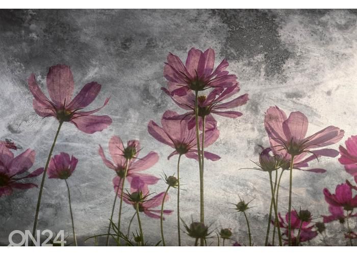 Non-woven kuvatapetti Violet Flower Abstract 150x250 cm kuvasuurennos