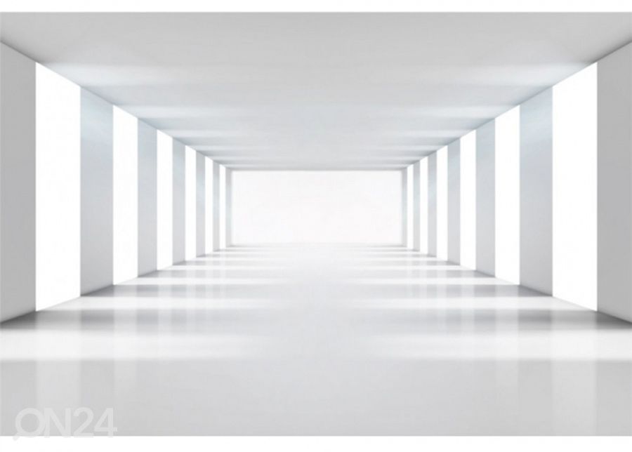 Non-woven kuvatapetti White corridor 225x250 cm kuvasuurennos