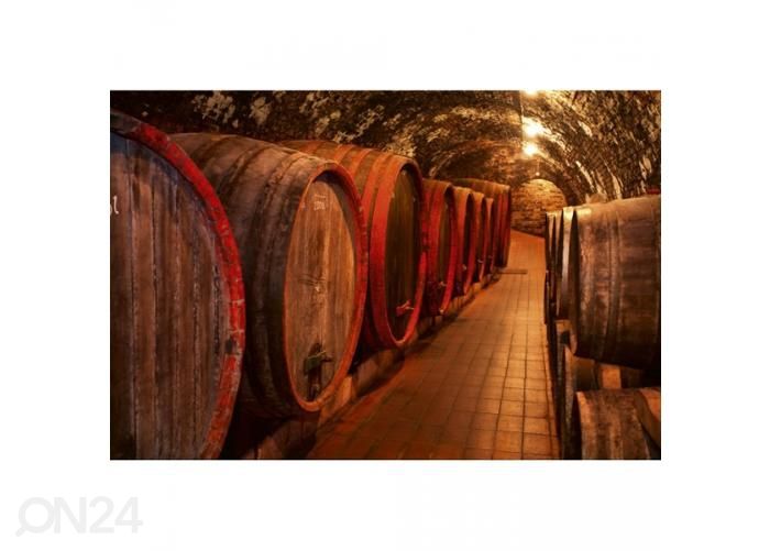 Non-woven kuvatapetti Wine barrels 375x250 cm kuvasuurennos