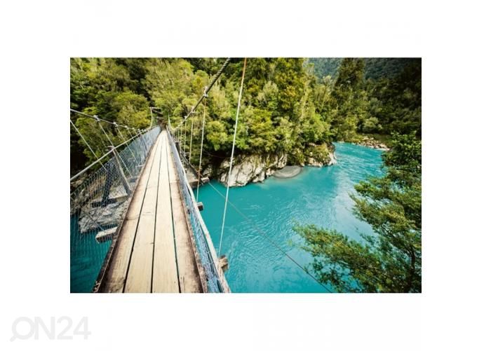 Non-woven kuvatapetti Wooden bridge 375x250 cm kuvasuurennos