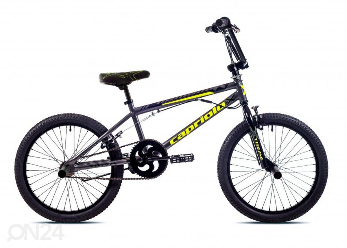 Nuorten temppupyörä BMX HT TOTEM 20", tummanharmaa kuvasuurennos